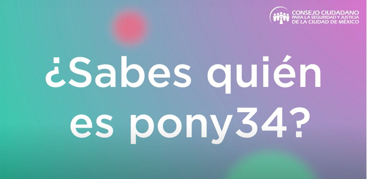 ¿Sabes quién es Pony34?